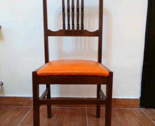 صندلی چوبی چرمی3عدد