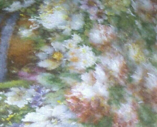 تابلو فرش دستباف طرح سبد گل