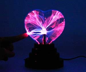 چراغ پلاسما مدل قلب
