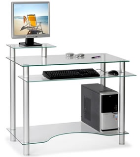 میز کامپیوتر شیشه ای و میز مدیریتی