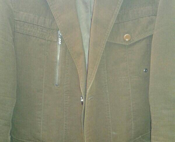 کت کتان تک قهوه ای سایز L48