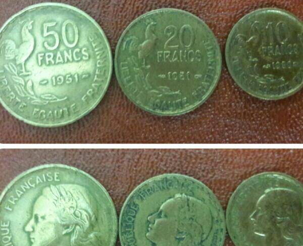 ست کمیاب سکه قدیم فرانسه