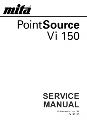 دفترچه راهنمای سرویس و نگهداری دستگاه فتوکپی میتا vi-150