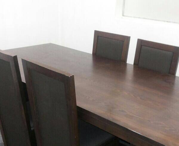 میز 210 × 100 با 6 صندلی