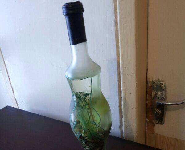 بطری تزیین شده