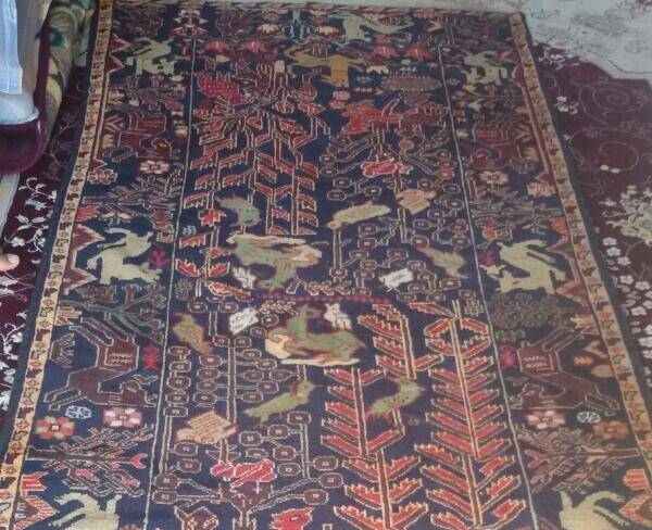 قالیچه عتیقه قدیمی دستباف