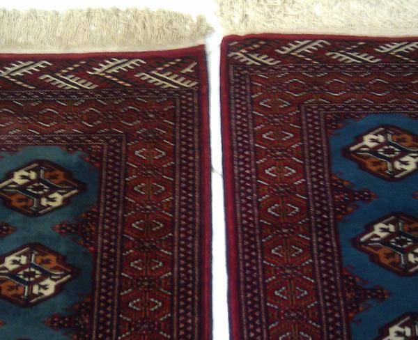 یک جفت قالیچه ترکمن اصل 1 در 70