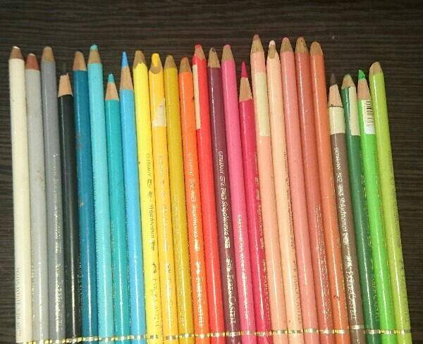 25 رنگ مداد نگی پلی کروم فابر کاستل