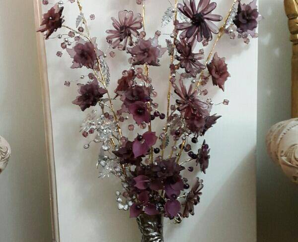گل با گلدان بسیار انتیک