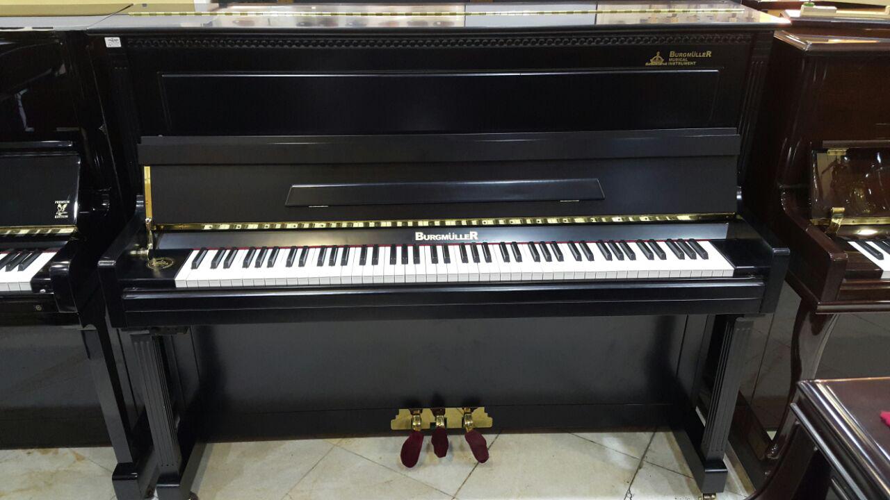 فروش فوق العاده پیانو آکوستیک برگمولر سایلنت (مشکی مات)