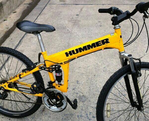 دوچرخه مارک هامر زرد رنگ