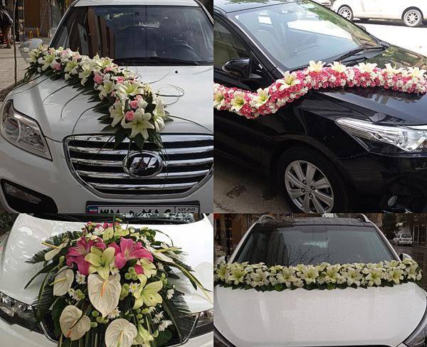 ماشین عروس و دسته گل و هدایای ویژه
