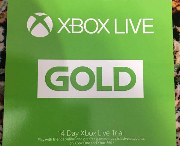 Xbox live 14 day