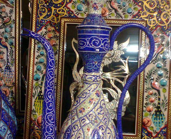 گلابدان میناکاری شده اصفهان