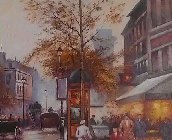 تابلوی نقاشی خیابان شانزه لیزه