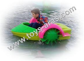 قایق پلاستیکی شهربازی (هندلی دستی)