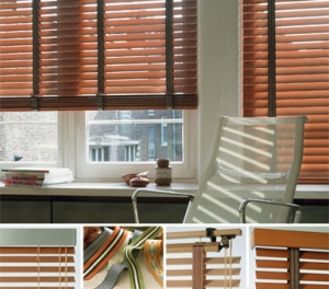 پرده کرکره چوبی یا Wooden blinds