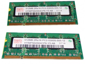 رم نوت بوک hunix 512 DDR2