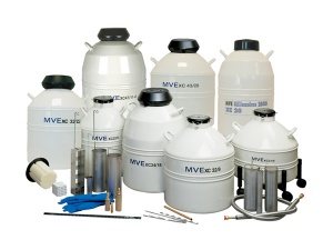 فروش تانک و مخزن مخصوص حمل و نگهداری مایع ازت نیتروژن از کمپانی MVE امریکادر ایرن (MVE IN IRAN) (liquid Nitrogen) تانک و مخزن نمونه ، جنین ، اسپرم