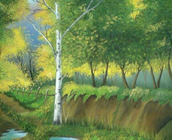 نقاشی منظره رنگ روغن