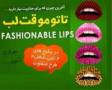 تاتو موقت لب حرفه ای Fashionable Lips در 4 طرح جدی