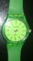 ساعت طرح Swatch رنگ سبز
