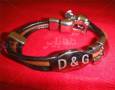 دستبند سرامیک چرم D&G