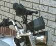 موتورسیکلت هوندا مارک هرم نقره ای رنگ