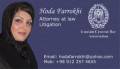 Hoda  Farrokhi LOW FIRM(IRAN)وکیل پایه یک دادگستر