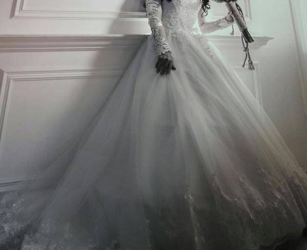 لباس عروس، سایز 38 تا 40، به همراه ...