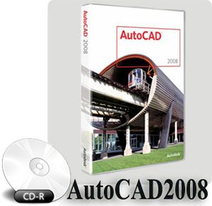 آخرین نسخه از نرم افزار جامع AutoCAD 2008 برای انواع طراحی و نقشه‌کشی دوبعدی و سه‌بعدی به صورت 2 CD