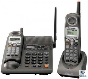 تلفن بیسیم 2 گوشی دار ساخت ژاپن پاناسونیک kx-tg2361