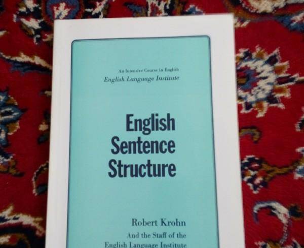 کتاب درسی دانشگاهی. englisg sentence structure
