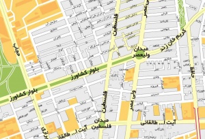 نقشه تهران 89 فرمت PSD یا JPG