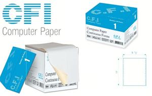 کاغذ کامپیوتر فرم پیوسته 80 ستونی 2 نسخه CFI Paper