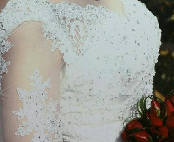 لباس عروس آستین دار ژورنالی 2016