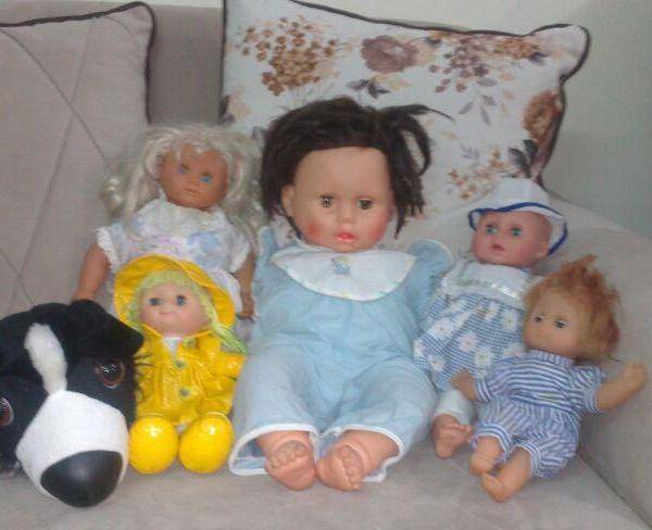6 عروسک خارجی در حد نو