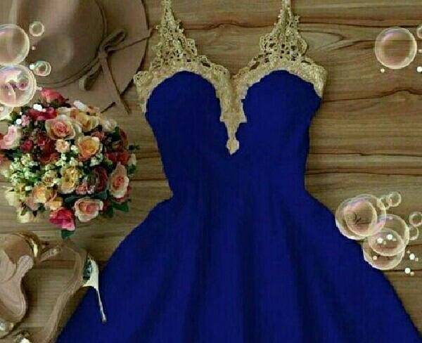 لباس شب آبی