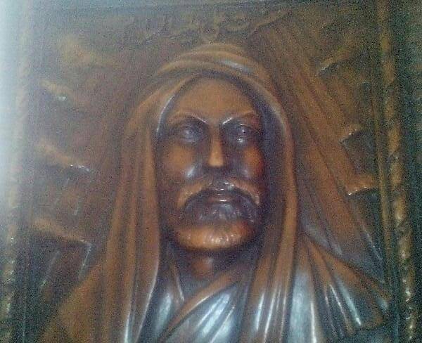 تابلوی تمثال حضرت علی ع برجسته چوبی