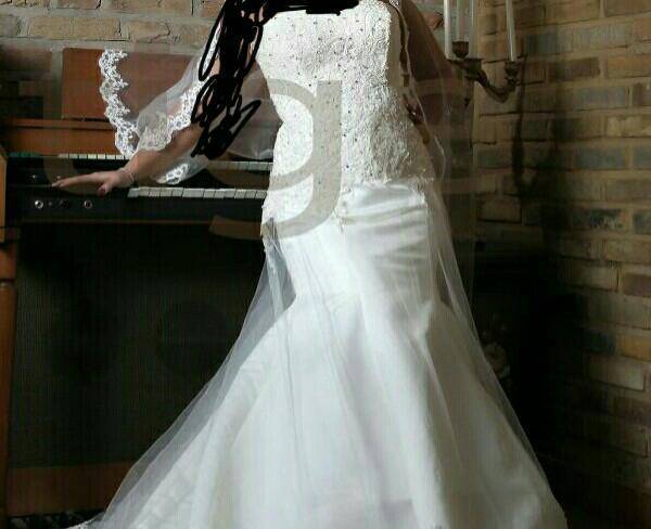 لباس عروس مدل ماهی دکلته