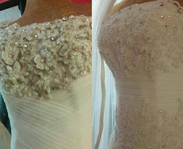 فروش لباس عروس دانتل سایز 38-42
