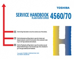 دفترچه راهنمای سرویس و نگهداری دستگاه فتوکپی توشیبا 4560 - 4570