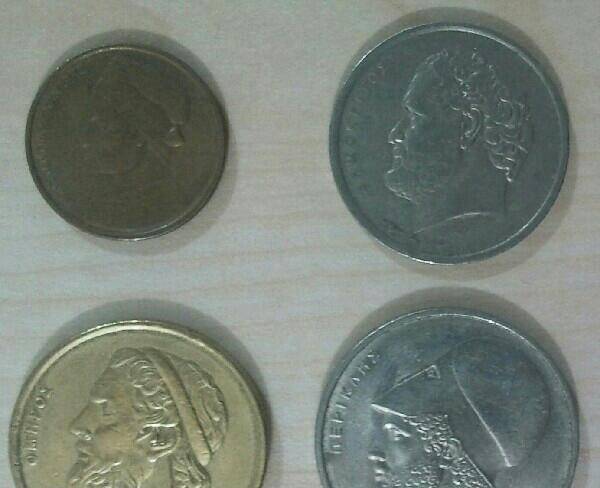 چهار سکه دراخمای یونان