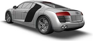 پکیج آموزش قدم به قدم ماشین Audi R8 در سالید ورک