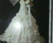 لباس عروس سایز۴۰-۳۸رنگ شیری