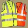 Reflective vests and gloves for workers.