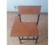 صندلی فلزی و چوبی دسته دار