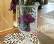 گلدان کریسدالی همراه با گل.۵عدد قاب عکس