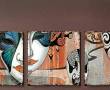 تابلو نقاشی دیوارکوب سه تکه