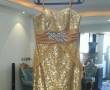 لباس مجلسی طلایی رنگ سایز38